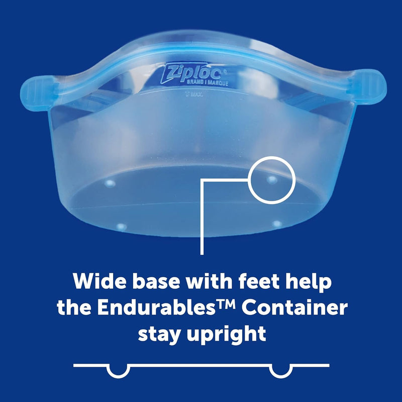Ziploc Endurables Small Container, Reusable Silicone Bags, 16oz