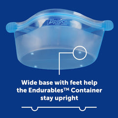 Ziploc Endurables Small Container, Reusable Silicone Bags, 16oz