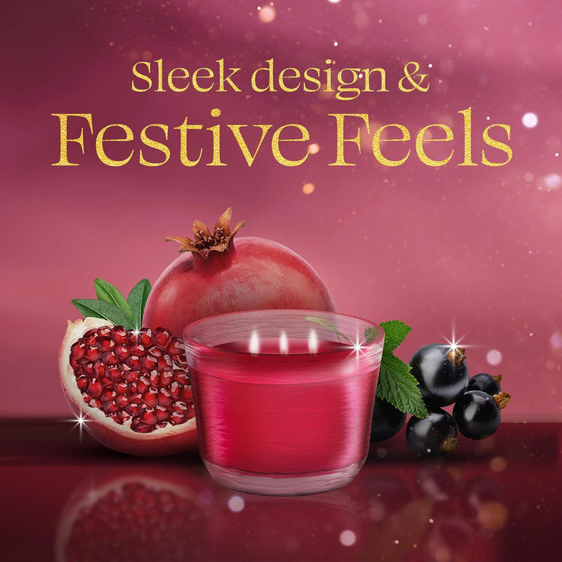 Glade Limited Edition 3-Wick Candle, Pomegranate & Currant, 6.8 oz