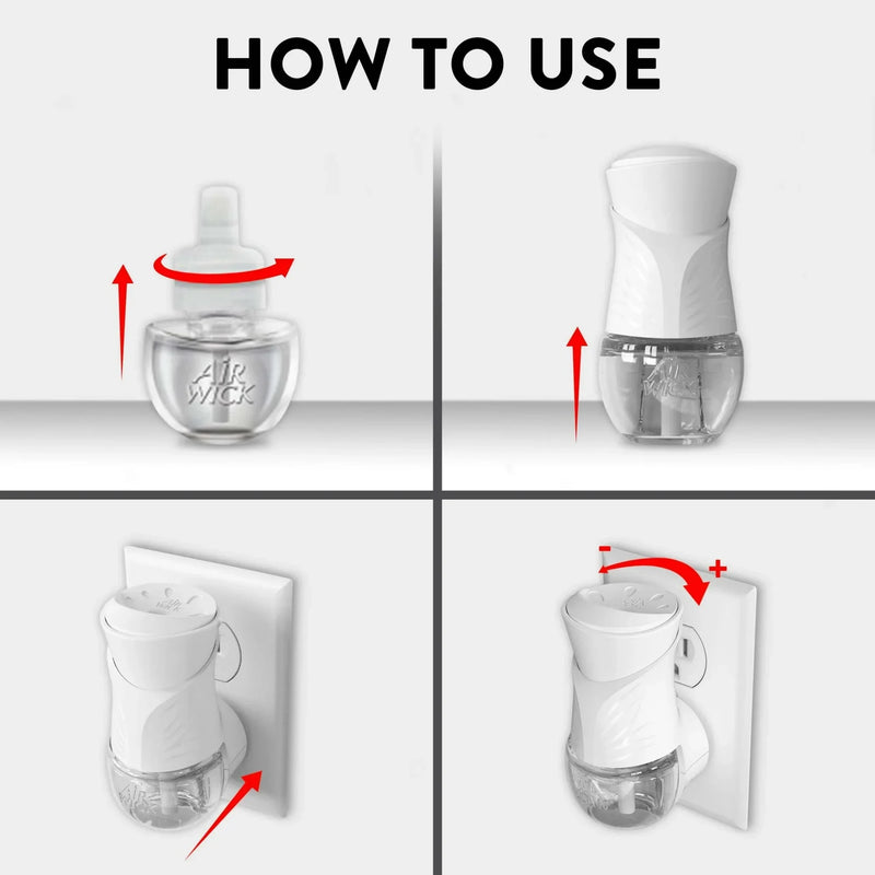 Air Wick Scented Oil Air Freshener Plug In Warmer, White