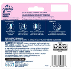 Glade PlugIns Scented Oil Refills, Wonder Melon, 0.67oz, 5 Count