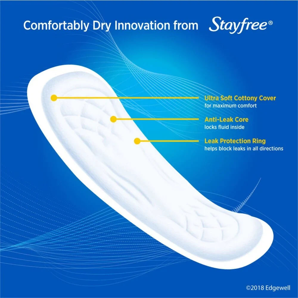 Stayfree Maxi Regular Pads Without Wings, 24 Count, image 3