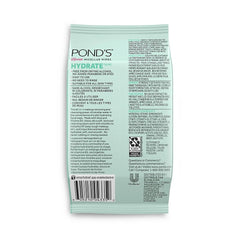 Pond's Vitamin Micellar Hydrating Aloe Makeup Remover Wipes, 25 Count