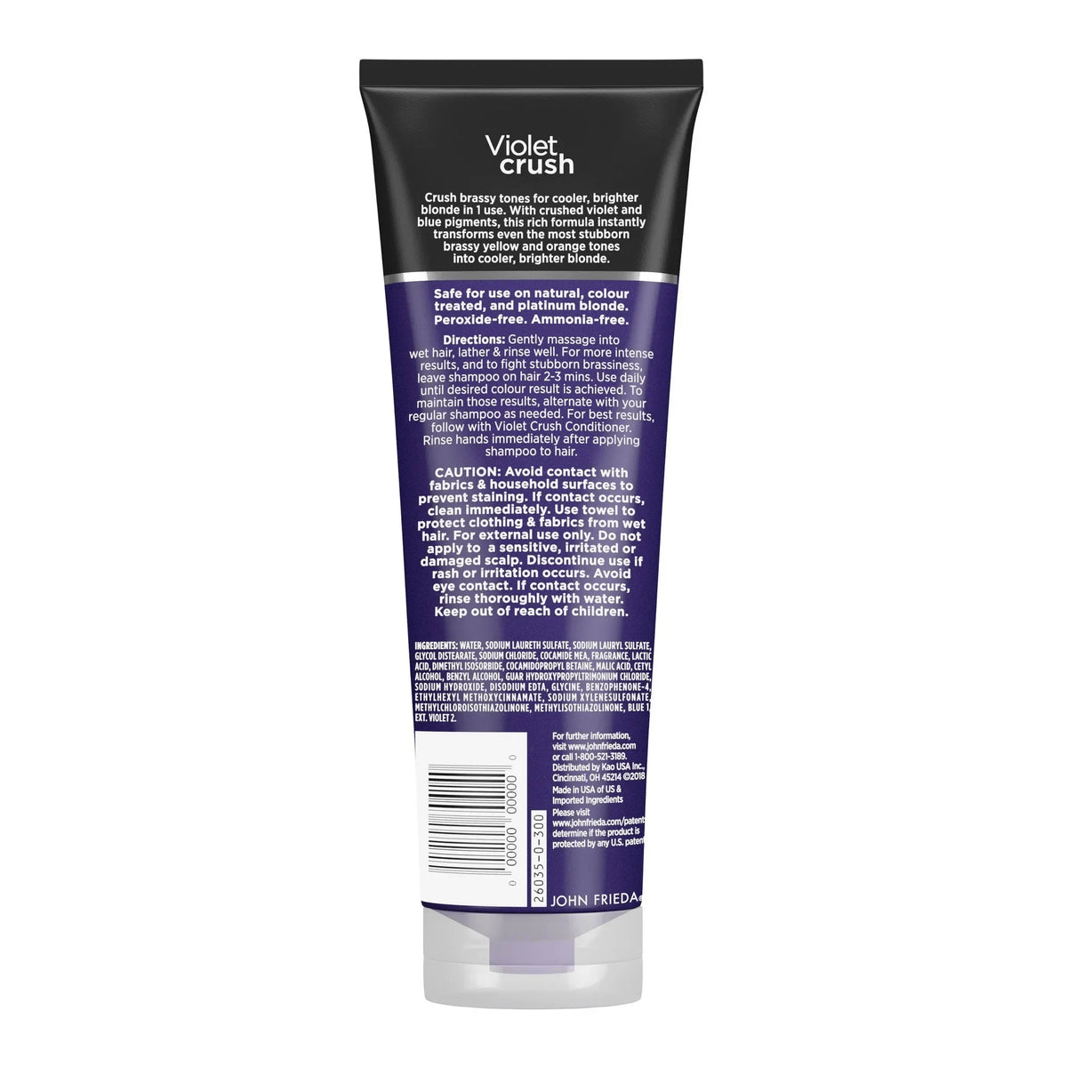 John Frieda Violet Crush for Blondes Purple Shampoo, 8.3oz -