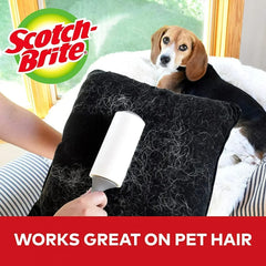 Scotch-Brite 50% Stickier Cleaning Lint Roller, 95 Sheets