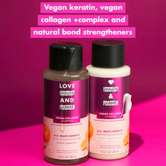 Love Beauty & Planet Shampoo & Conditioner Set, Vegan Keratin & Sun-Kissed Mandarin, 13.5 fl oz Each, 2-Pack