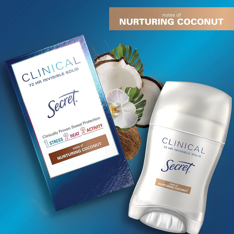 Secret Clinical Strength Deodorant, Nurturing Coconut, 1.6oz