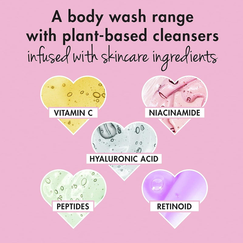 Love Beauty and Planet, Nourish & Illuminate Body Wash, Rose Water & Niacinamide, 20 Oz