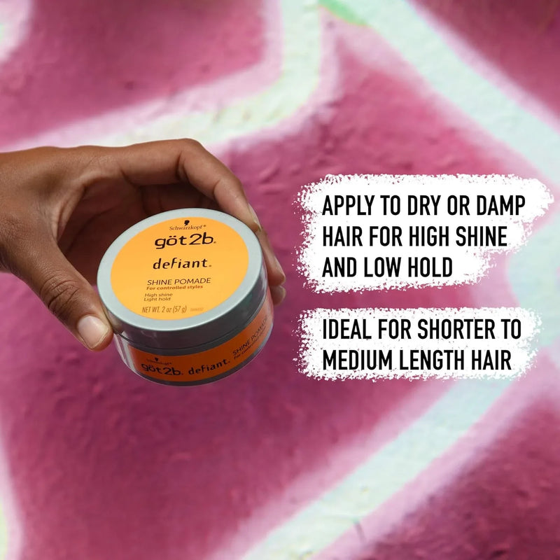 Got2b Defiant Shine Hair Pomade, 2oz