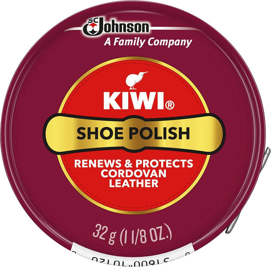 KIWI Shoe Polish Tin, Cordovan, 1.125 oz (32g)