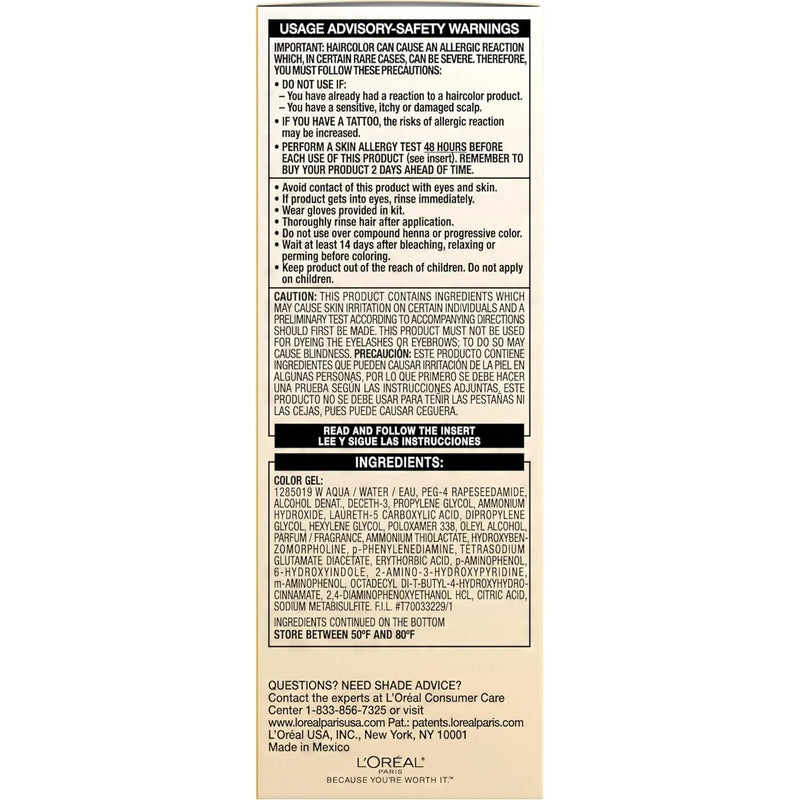 L'Oreal Paris Superior Preference Permanent Hair Color, 5G Medium Golden Brown