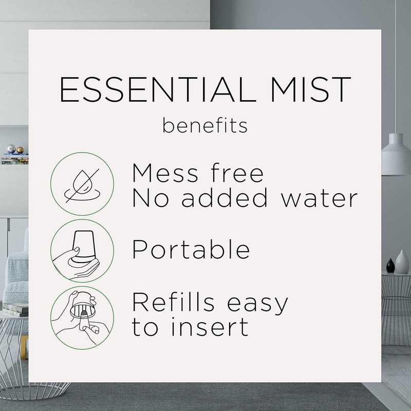 Air Wick Essential Mist Refill, Vanilla & Pink Papaya, 0.67oz, 3 Count