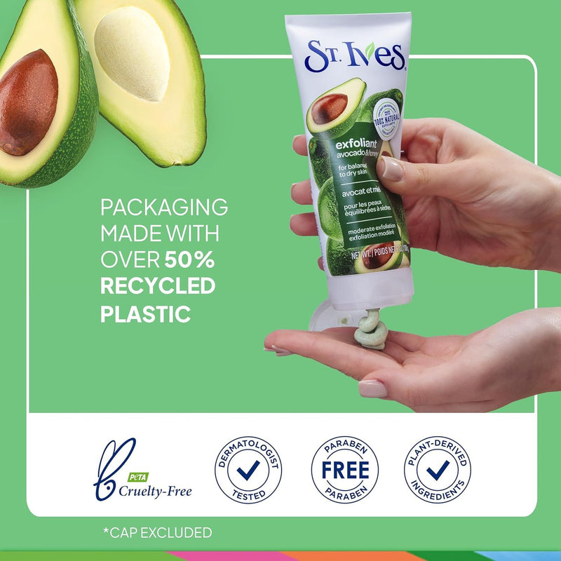 St. Ives Avocado & Honey Exfoliant, 6 Oz