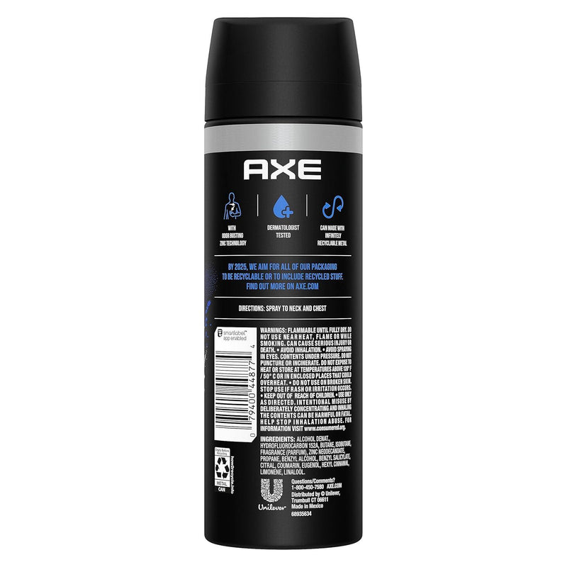 Axe Phoenix Aluminum-Free Deodorant Bodyspray, Crushed Mint & Rosemary, 5.1oz