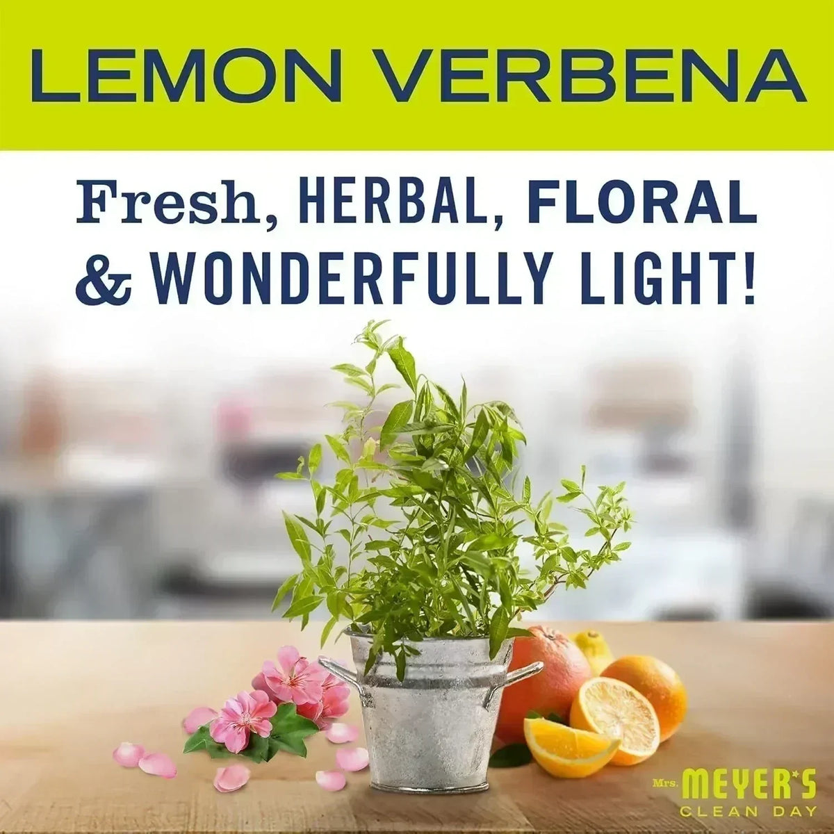 Mrs. Meyer's Clean Day Liquid Hand Soap Refill, Lemon Verbena, 33 oz, image 3