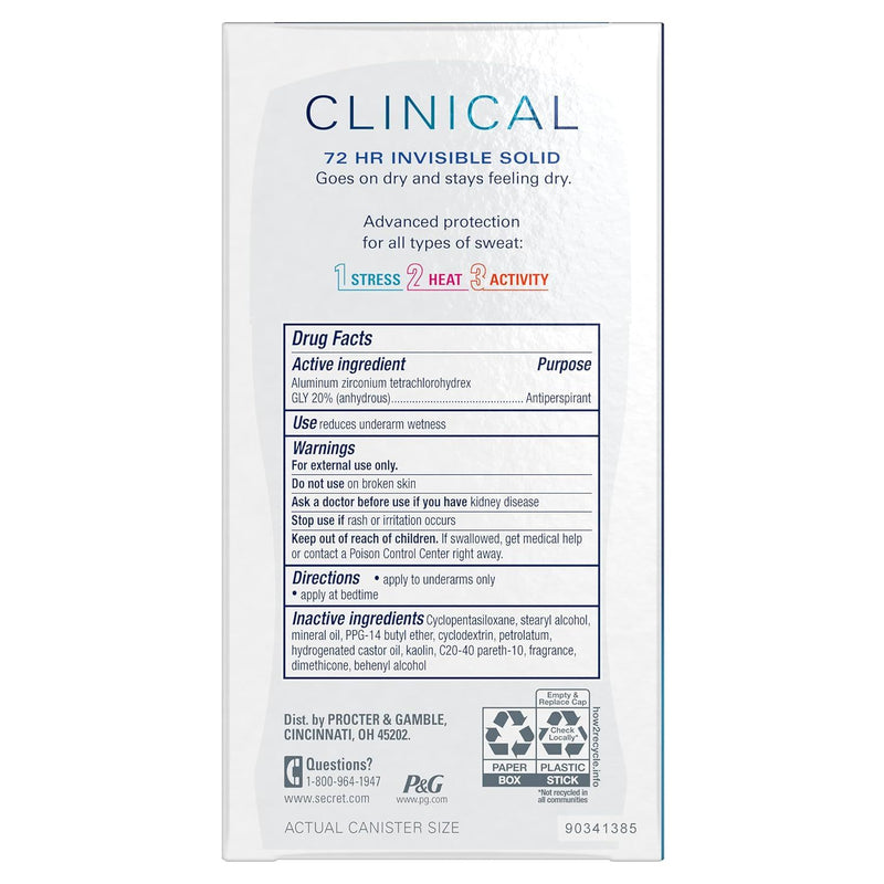 Secret Clinical Strength Deodorant, Nurturing Coconut, 1.6oz