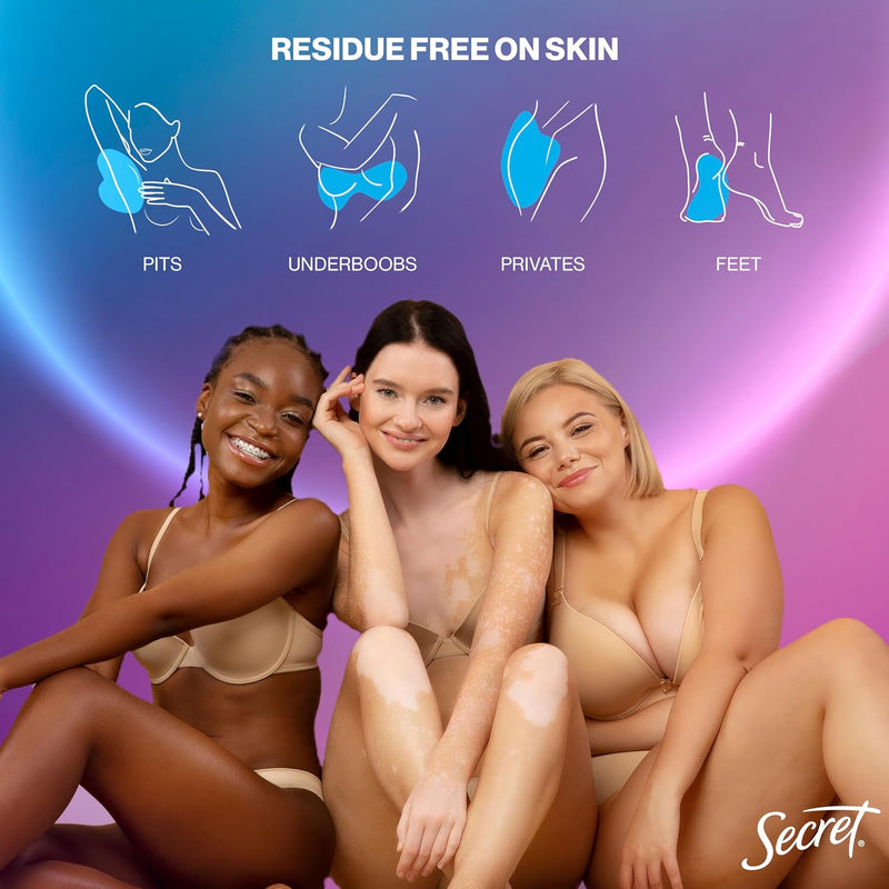 Secret Whole Body Deodorant Travel Size Trial Pack, Peach & Vanilla Blossom, 3 Count
