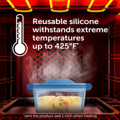 Ziploc Endurables Small Container, Reusable Silicone Bags, 16oz
