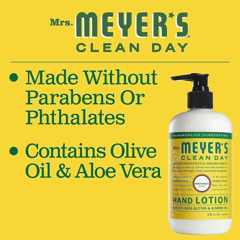 Mrs. Meyer's Clean Day Hand Lotion, Honeysuckle, 12 Oz.