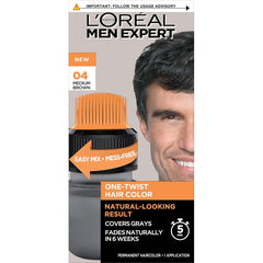 L’Oreal Paris Men Expert One Twist Hair Color, 04 Medium Brown