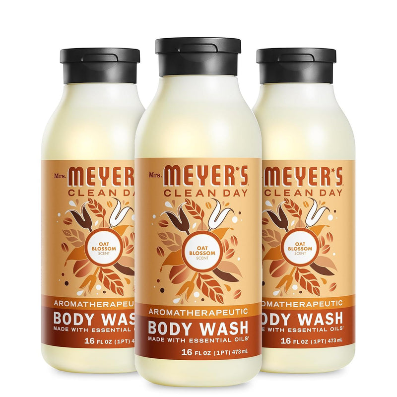 Mrs. Meyer's Clean Day Body Wash, Oat Blossom, 16 Oz