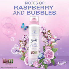 Secret Dry Spray Antiperspirant, Glinda’s Edition Couldn’t Be Lovelier, Raspberry & Bubbles, 4.1 oz
