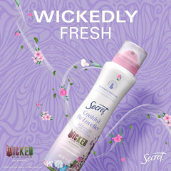 Secret Dry Spray Antiperspirant, Glinda’s Edition Couldn’t Be Lovelier, Raspberry & Bubbles, 4.1 oz