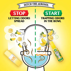 Air Wick V.I.P. Pre-Poop Toilet Spray, Mint Jet Setter, 1.85oz