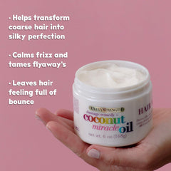 OGX Extra Strength Damage Remedy + Coconut Miracle Oil Hair Mask, 10 oz