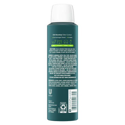 Degree Whole Body Deodorant Spray, Active Fresh, 4oz -