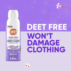 OFF! Clean Feel Insect Repellent, Fragrance Free, 2.5oz