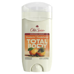 Old Spice Total Body Deodorant, Mandarin + Sandalwood, 3oz
