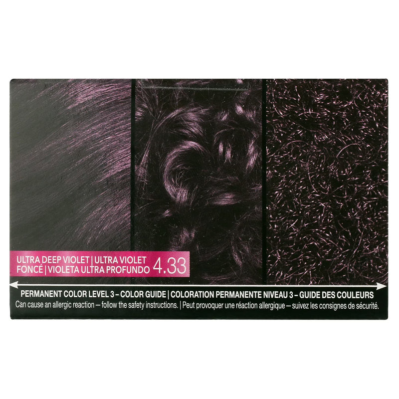 Schwarzkopf Color Ultime Long-Lasting Vibrant Hair Color, 4.33 Ultra Deep Violet