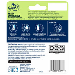 Glade PlugIns Scented Oil Air Freshener Refills, Fresh Confidence, 0.67 oz, 2 Count