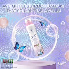 Secret Dry Spray Antiperspirant, Glinda’s Edition Couldn’t Be Lovelier, Raspberry & Bubbles, 4.1 oz