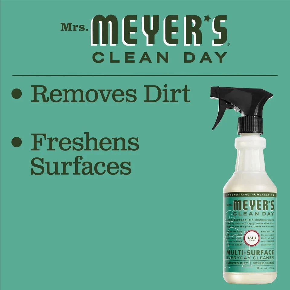 Mrs. Meyer's Multi-Surface Everyday Cleaner, Basil, 16 oz, image 4
