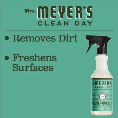 Mrs. Meyer's Multi-Surface Everyday Cleaner, Basil, 16 oz, image 4