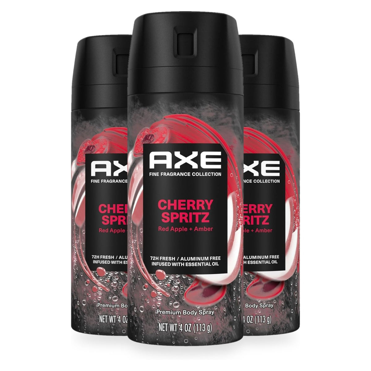 AXE Deodorant Body Spray, Cherry Spritz, 4 oz