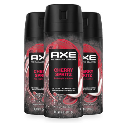 AXE Deodorant Body Spray, Cherry Spritz, 4 oz