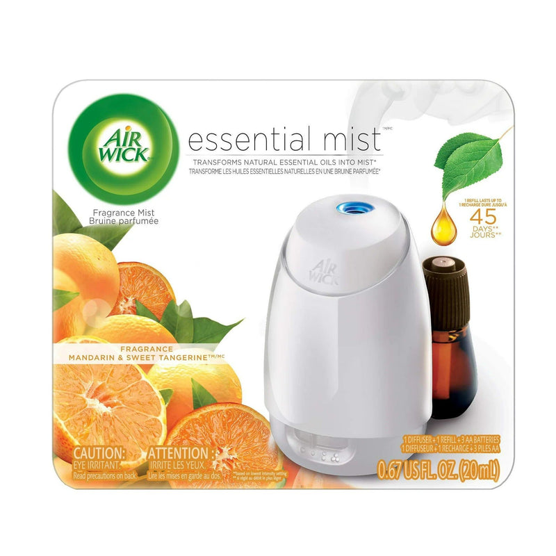 Air Wick Essential Mist Essential Oil Diffuser Kit, Mandarin & Sweet Tangerine Scent