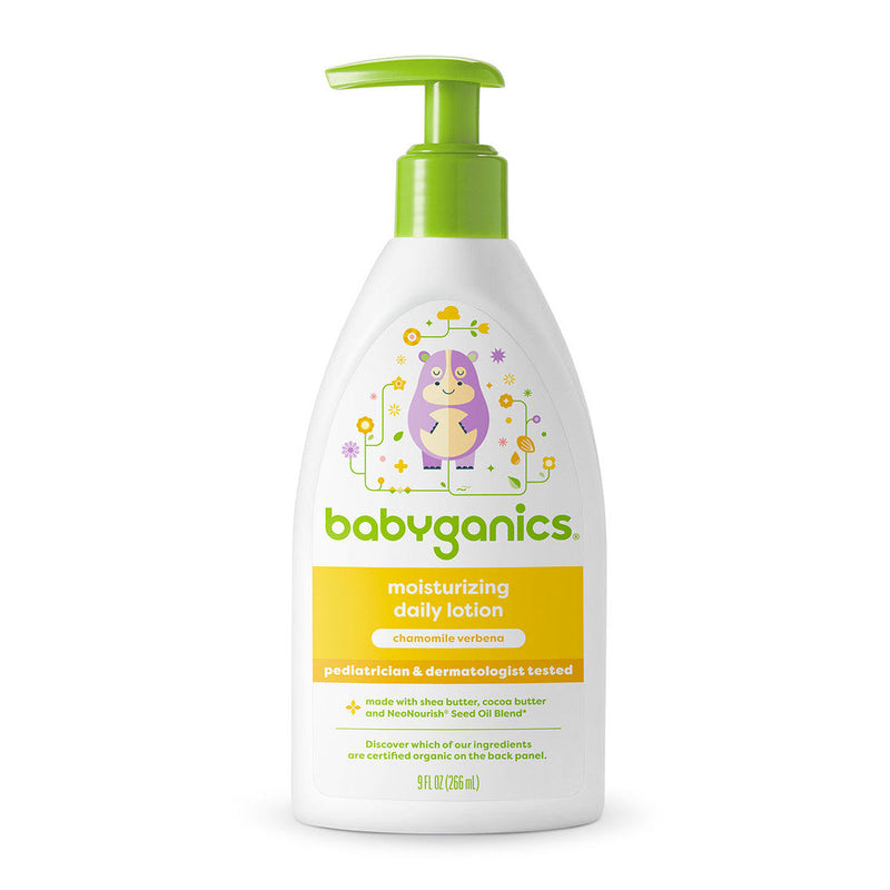 Babyganics Moisturizing Daily Lotion, Chamomile Verbena, 9oz