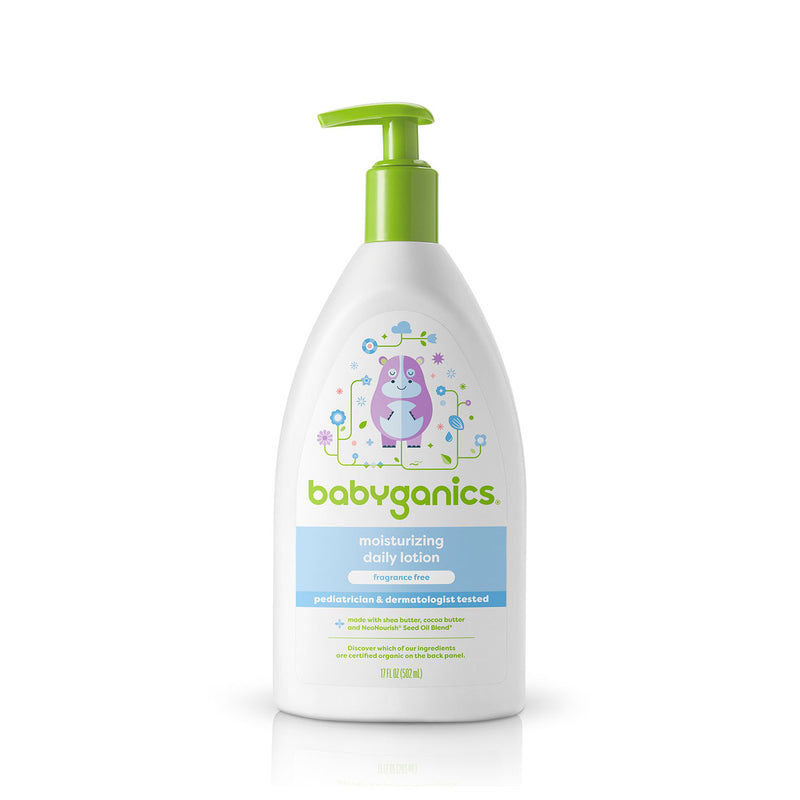 Babyganics Moisturizing Daily Lotion, Fragrance Free, 17oz