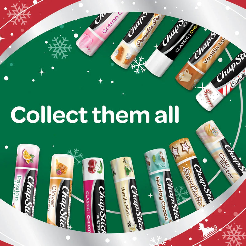 ChapStick Christmas Collection 3 Count Variety Pack: Candy Cane, Hot Chocolate, Sugar Cookie