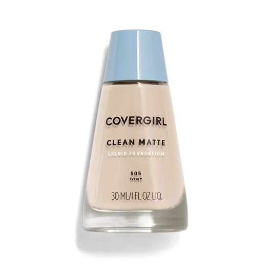 COVERGIRL Clean Matte Liquid Foundation, 505 Ivory, 1oz -