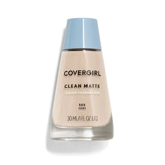 COVERGIRL Clean Matte Liquid Foundation, 505 Ivory, 1oz