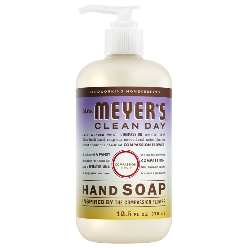 Mrs. Meyers Clean Day Liquid Hand Soap, Compassion Flower, 12.5oz