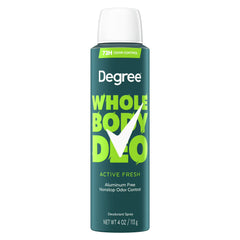 Degree Whole Body Deodorant Spray, Active Fresh, 4oz