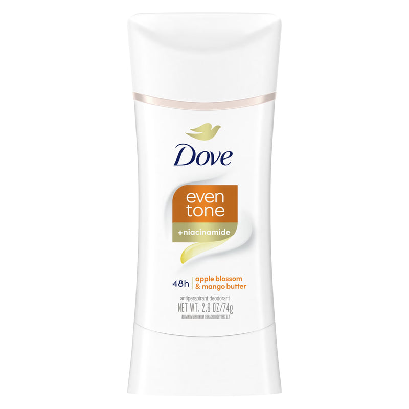 Dove Even Tone Antiperspirant Deodorant, Apple Blossom & Mango Butter, 2.6oz