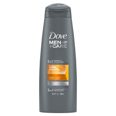 Dove Men+Care 2-in-1 Shampoo & Conditioner, Thick + Strong, 12 oz