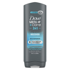 Dove Men+Care 3N1 Hair, Face & Body Wash, Recover with Peppermint, 18oz